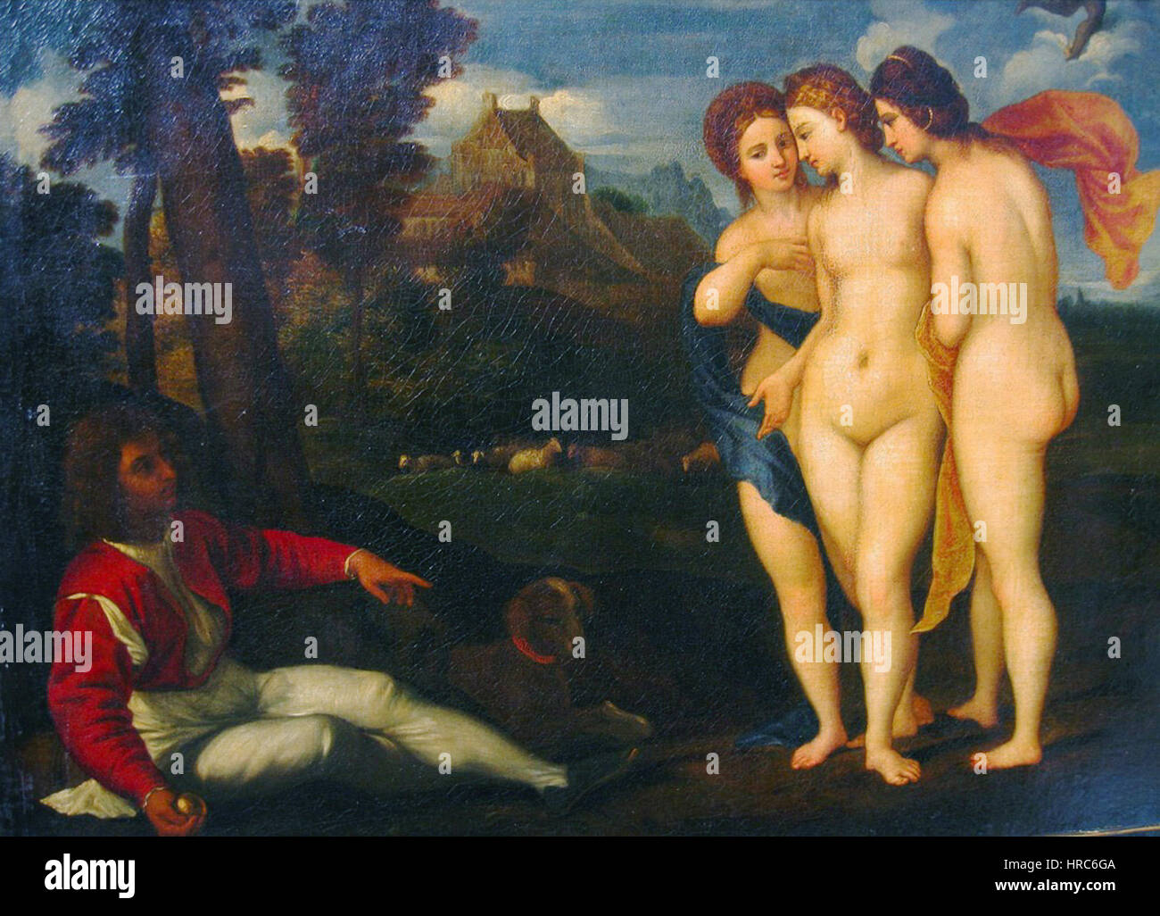 Raphael - Raphael et le jugement de Paris, 1512 Banque D'Images