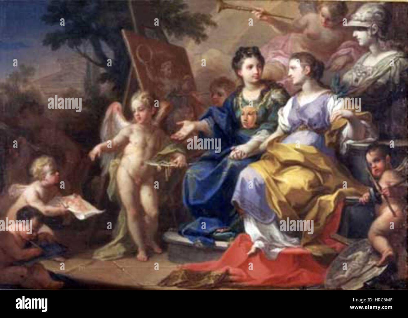 Sebastiano Conca - Allegoria Della Pittura e della Scultura - GalleriaSpada-D8 Banque D'Images