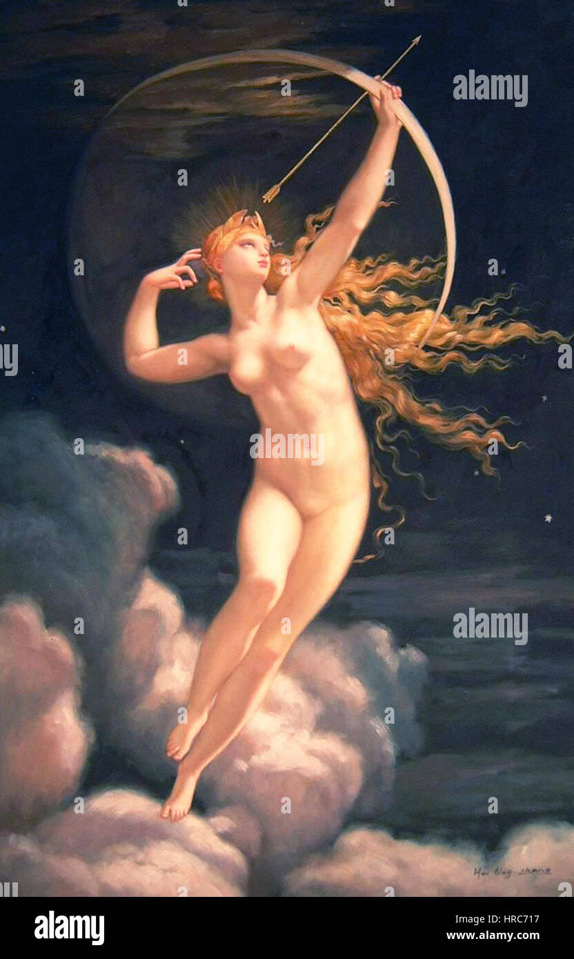 Selene 1874 Banque D'Images