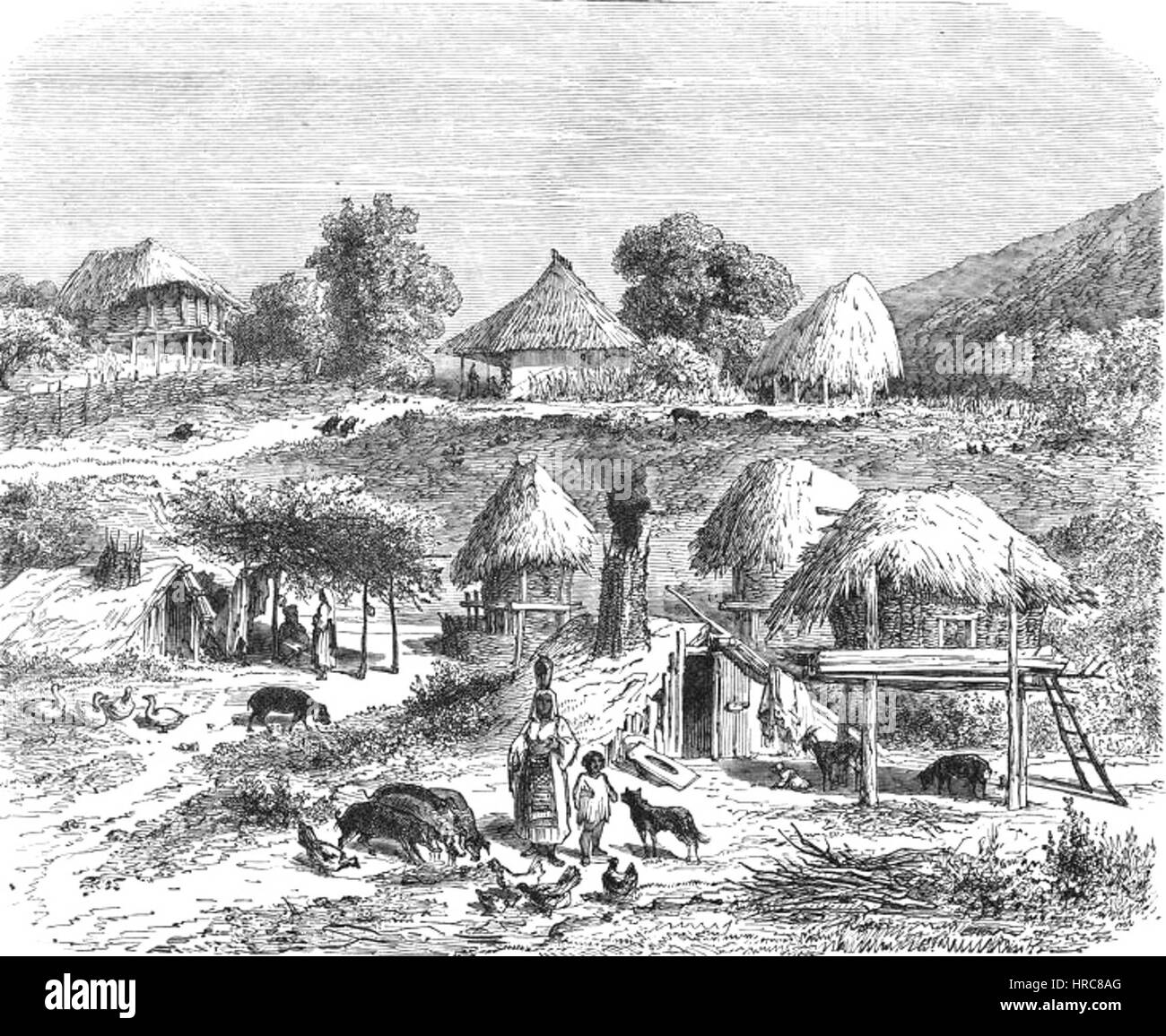 En 1850 Satra Roumanie Banque D'Images