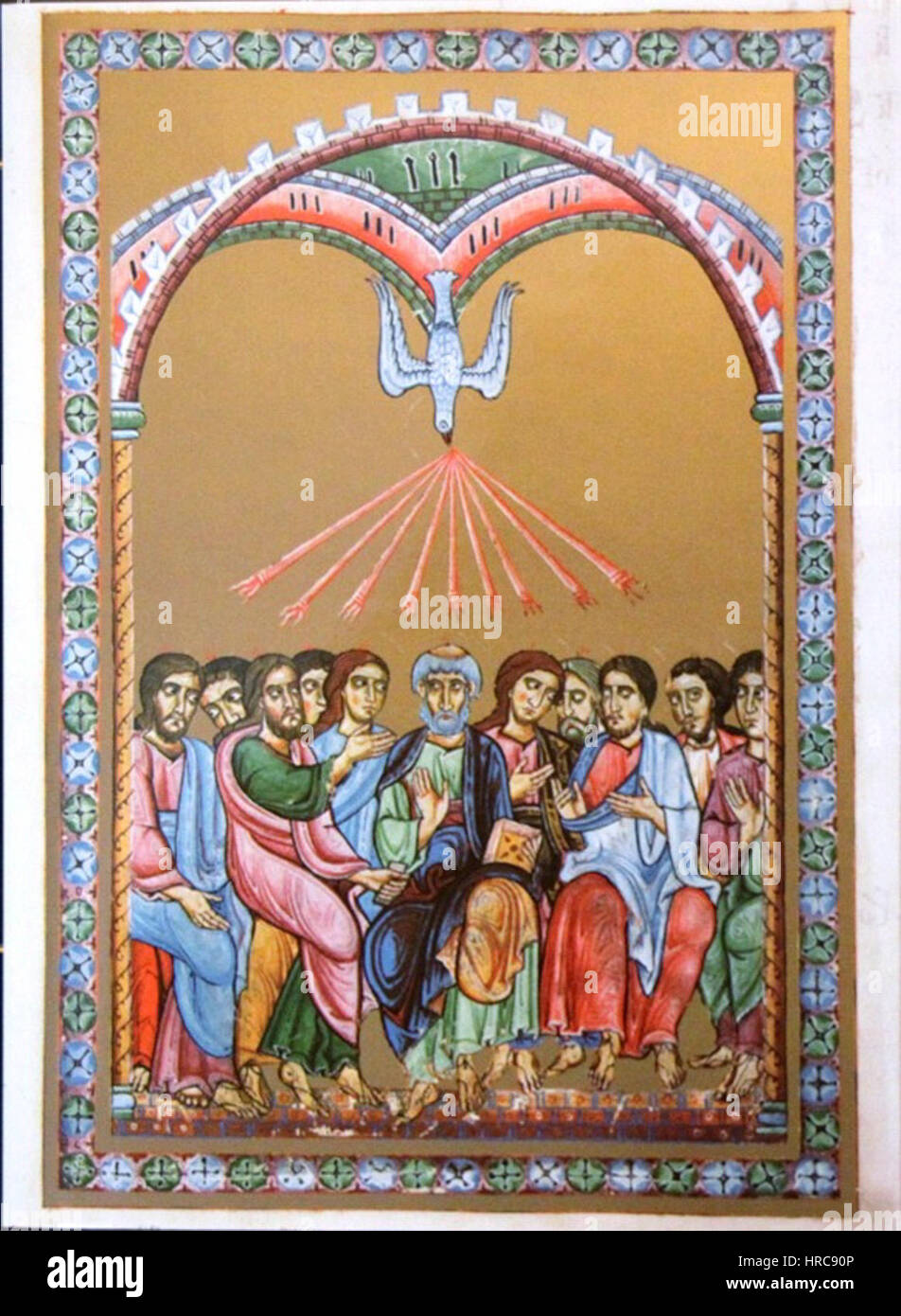 Salzbourg Sankt Peter Antiphonar Pfingsten - Banque D'Images