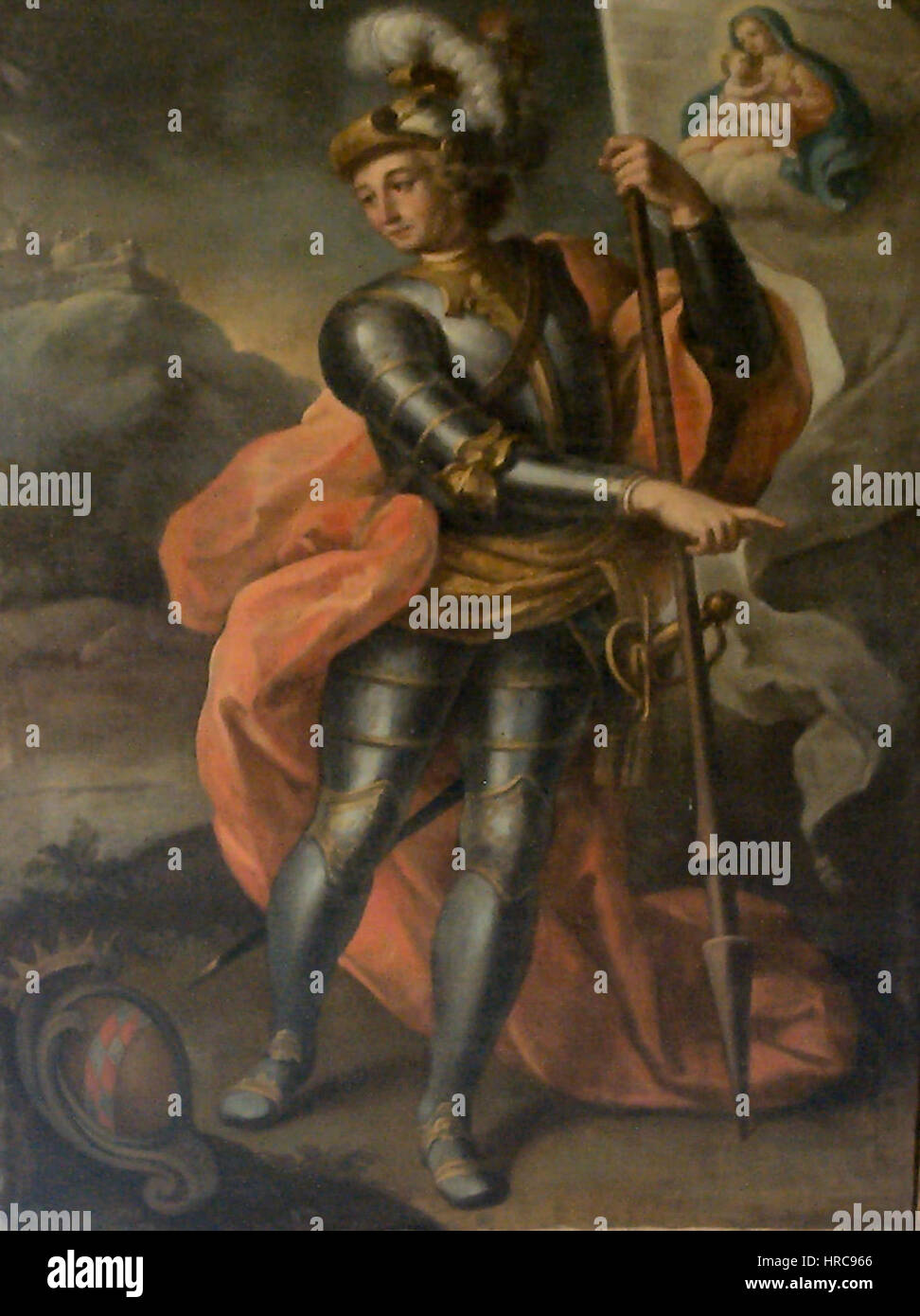 Ritratto di Ruggero je di Sicilia Banque D'Images