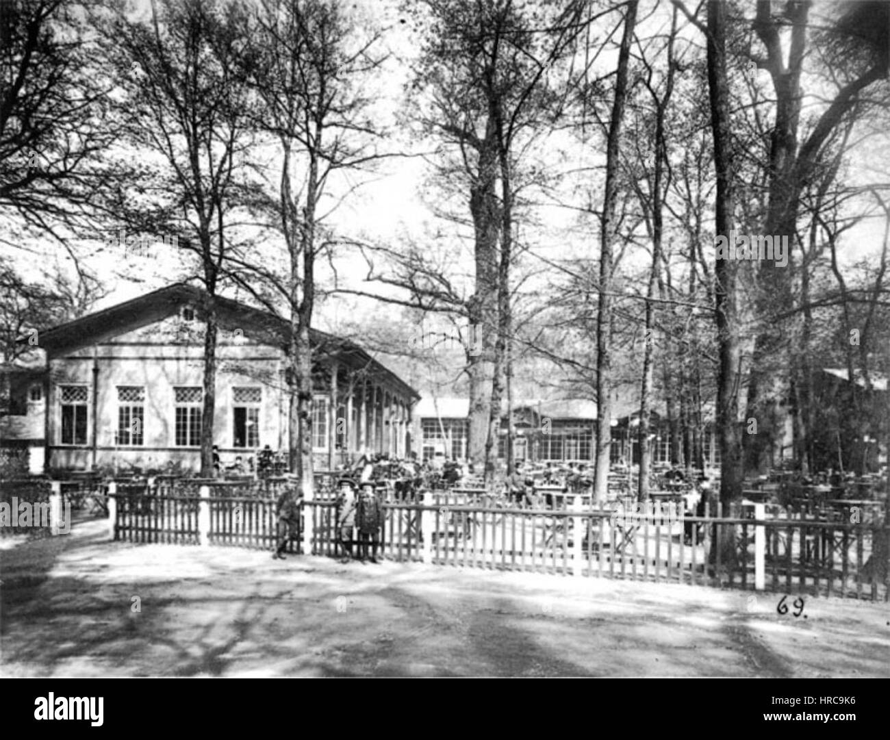 Leipzig 1885 Schweizerhaeuschen Banque D'Images
