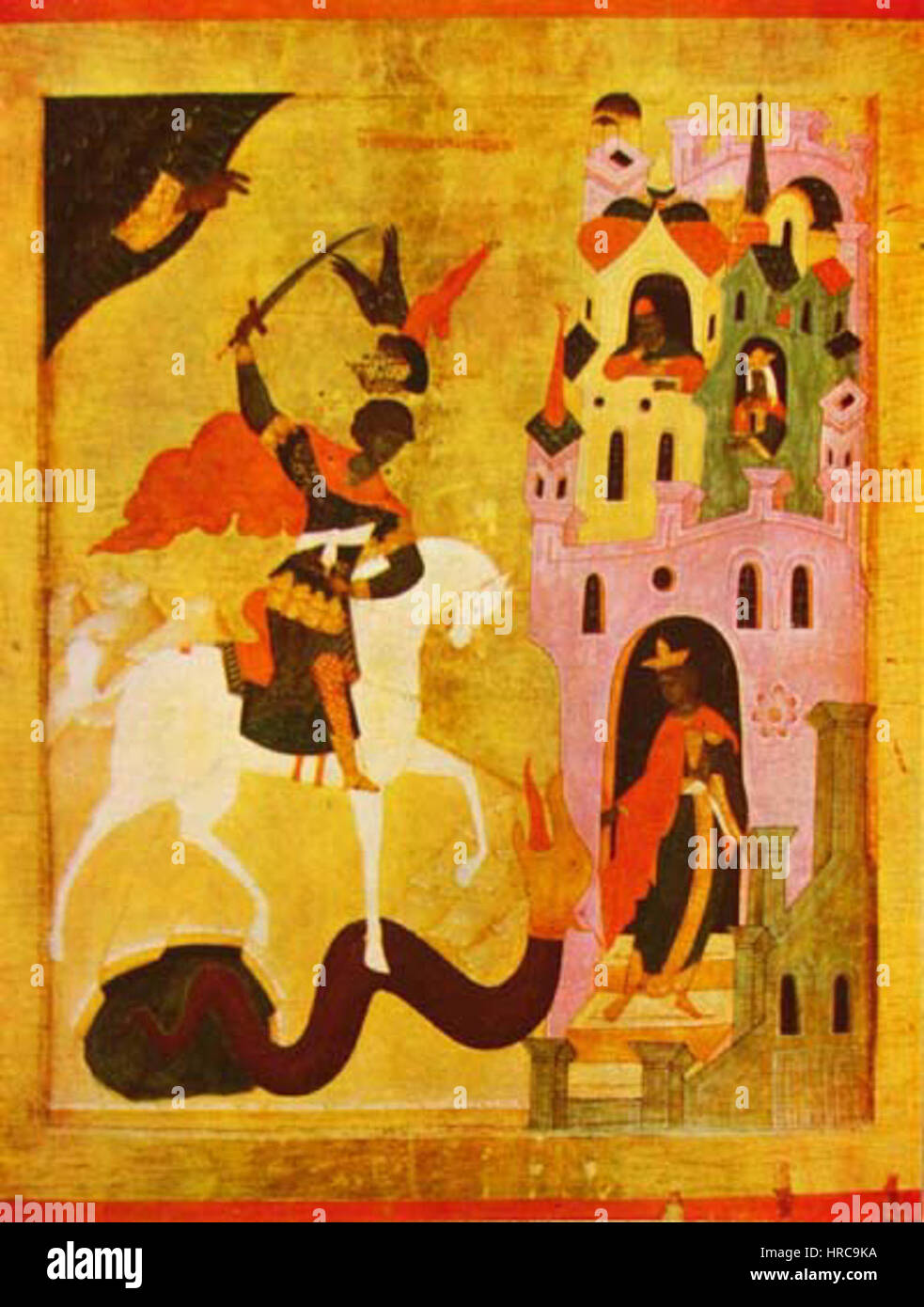 S.George (Moscou, xve s., la maison-musée de Korin) Banque D'Images