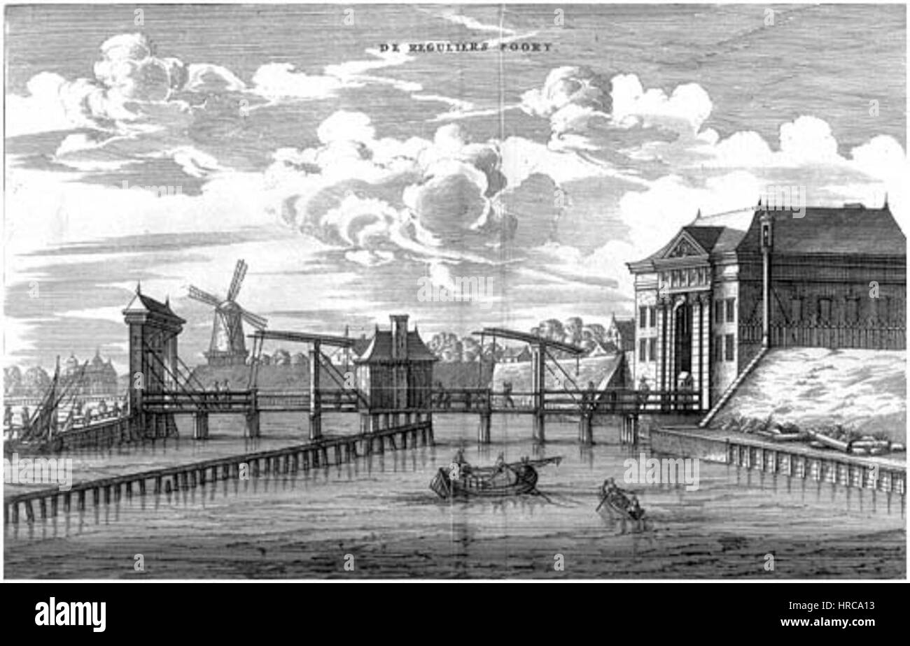 Regulierspoort, 1663 Banque D'Images