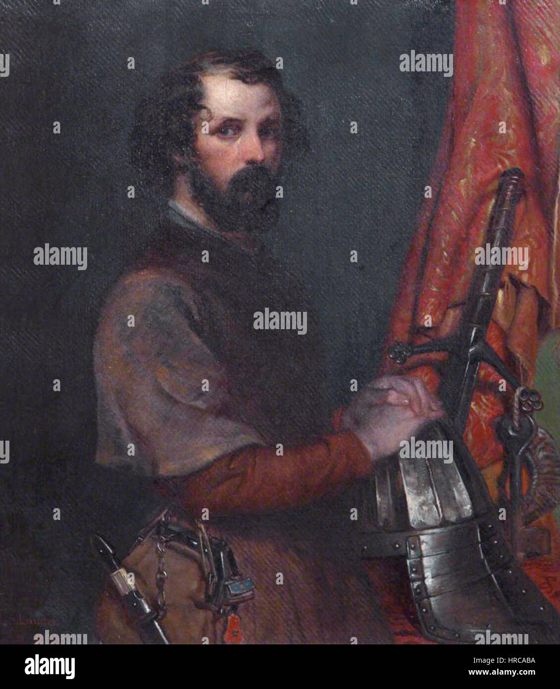 Robert Scott Lauder en costume du 17ème siècle, par Robert Scott Lauder Banque D'Images Robert Scott Lauder en costume du 17ème siècle, par Robert Scott Lauder Banque D'Images