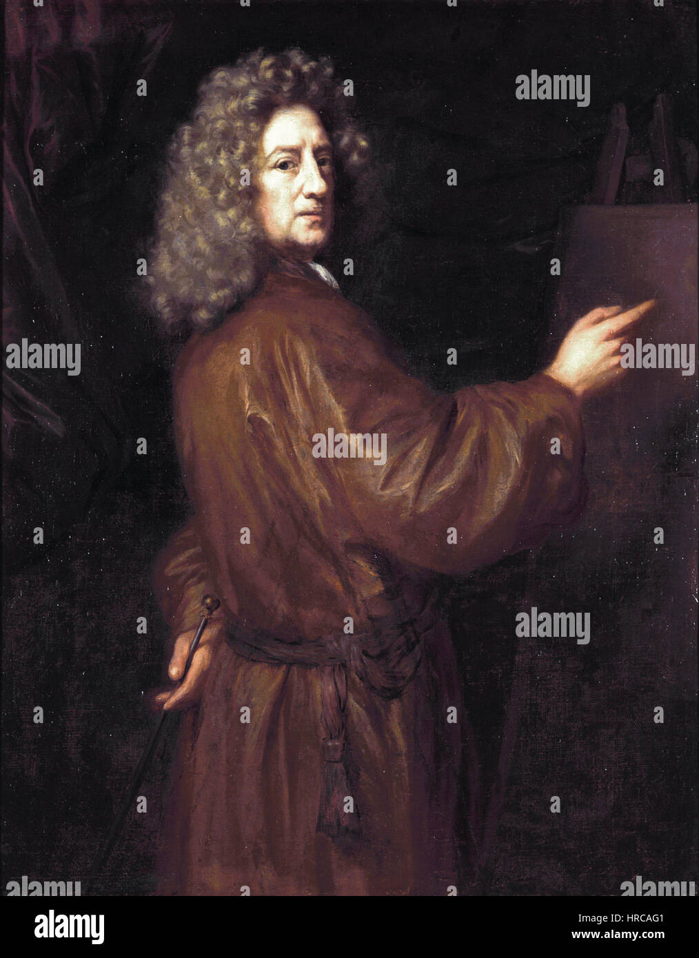 Self Portrait, par Nicolaes MAES Banque D'Images