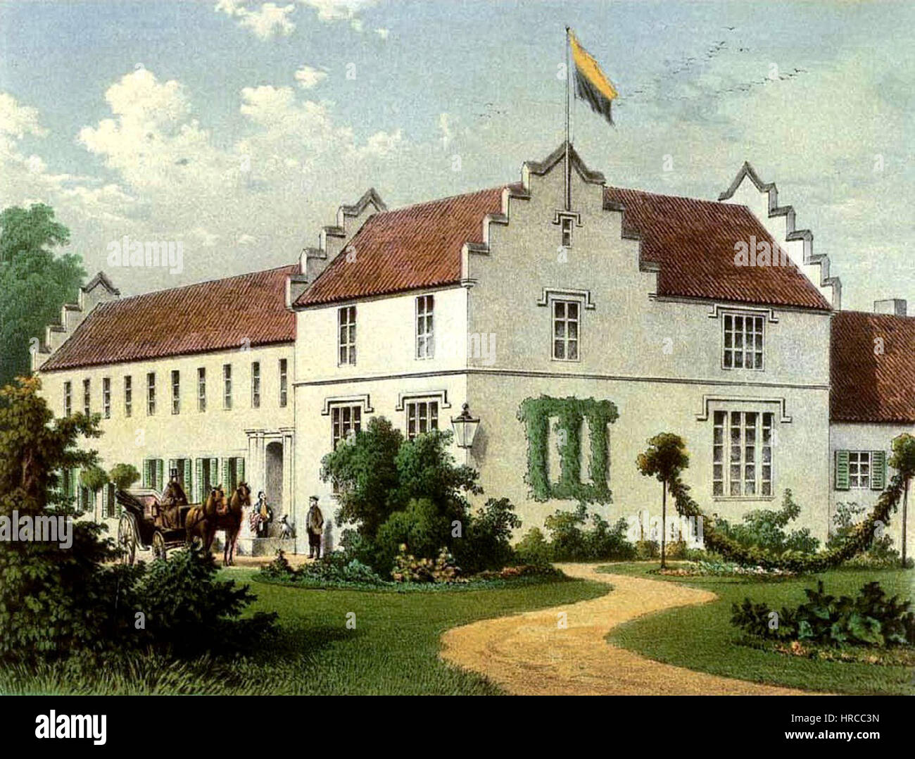 La collection de Rittergut Nassenheide, détenue par Sammlung Duncker, présente une variété d'œuvres d'art européennes des XVIIIe et XIXe siècles. Il comprend des portraits, des paysages et des peintures historiques qui donnent un aperçu des pratiques culturelles et artistiques de l'époque. Banque D'Images