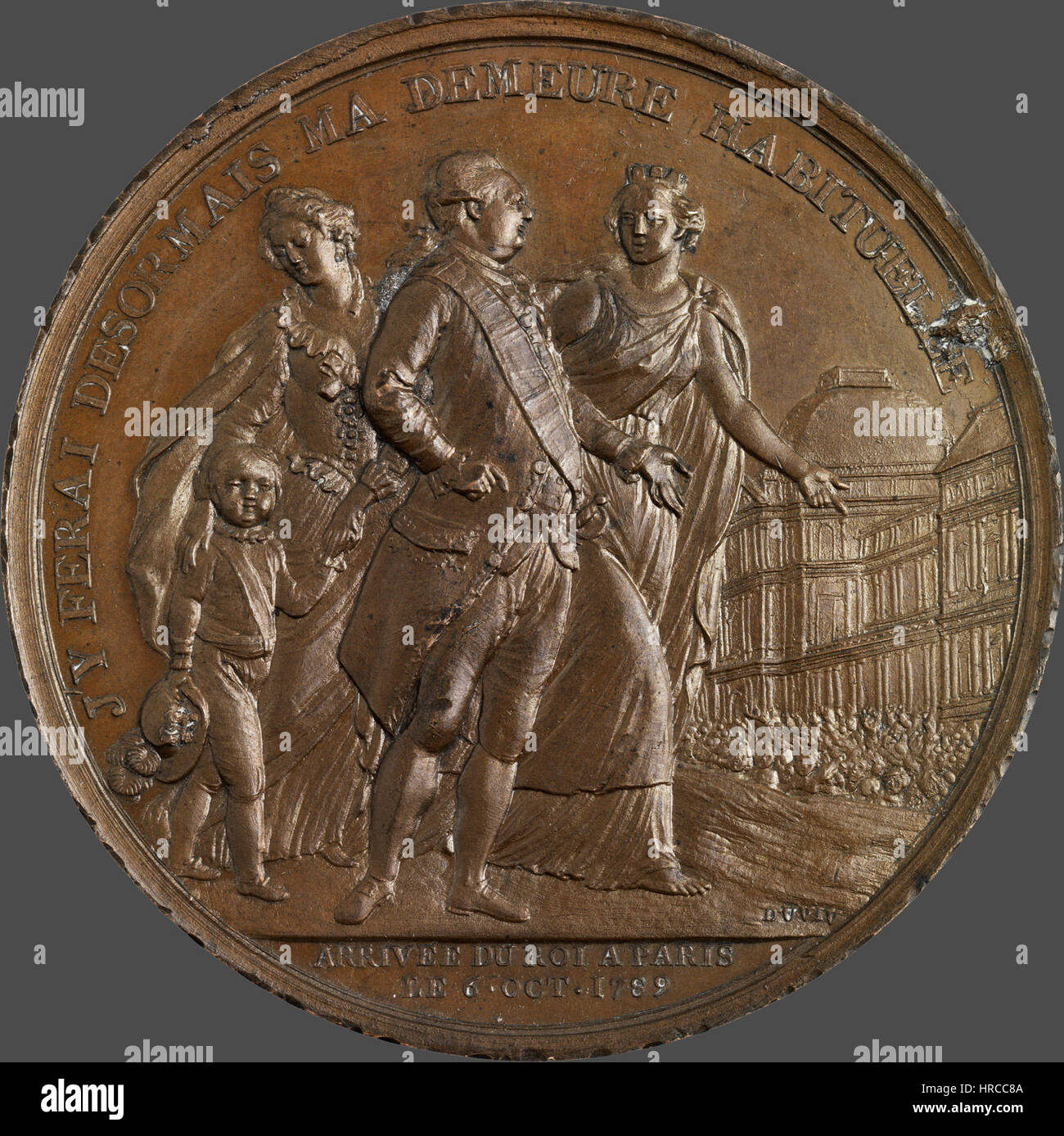 Retour de Louis XVI à Paris - 1789 - Duvivier Banque D'Images