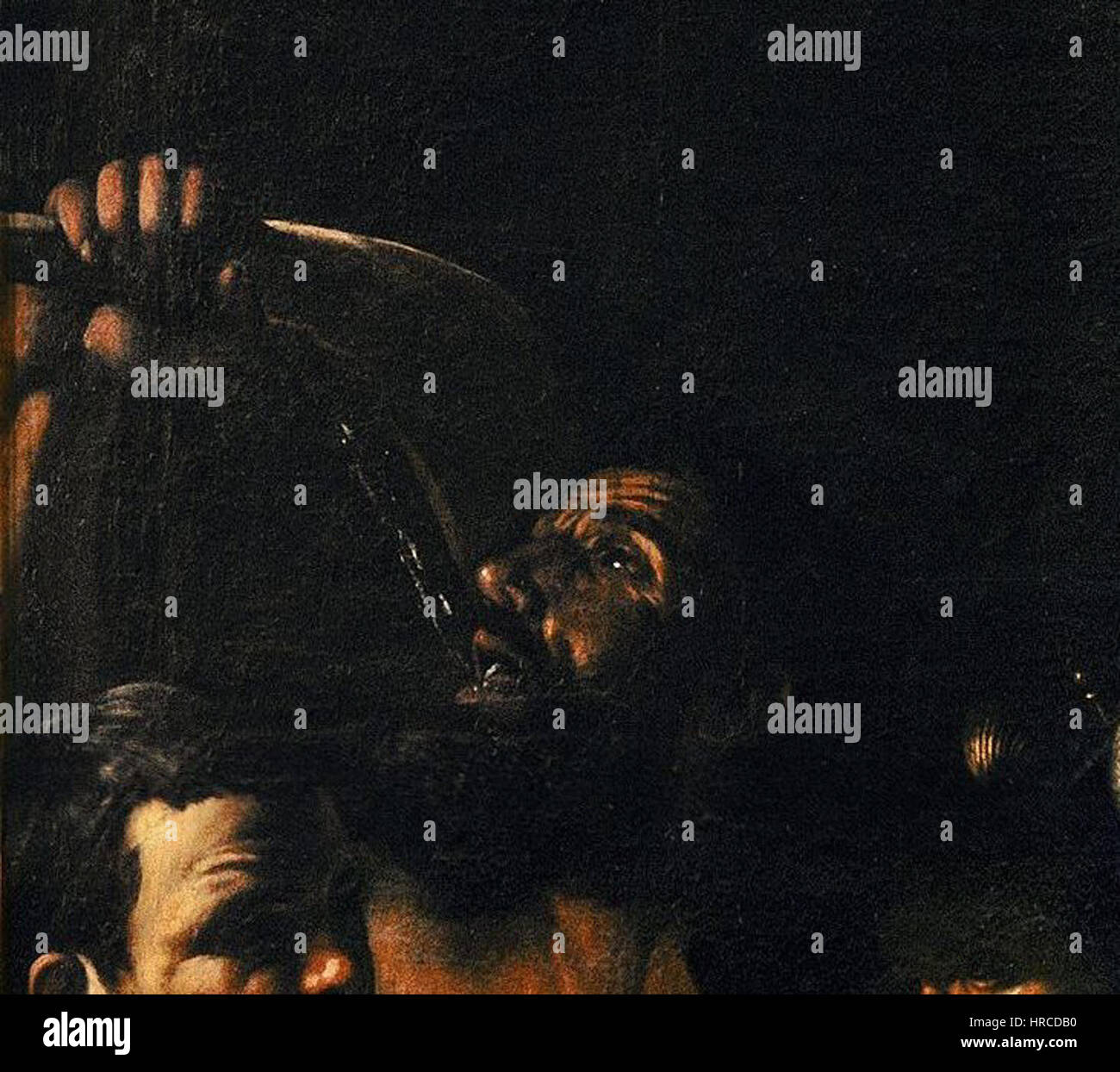 'Sette opere di Misericordia - Dar da bere agli assetati' (les sept œuvres de la miséricorde - donner à boire à la soif) représente l'un des sept actes de miséricorde dans la tradition chrétienne. La peinture met l'accent sur la vertu de la compassion, illustrant l'acte d'offrir de l'eau à la soif comme un acte de charité simple mais profond. Banque D'Images