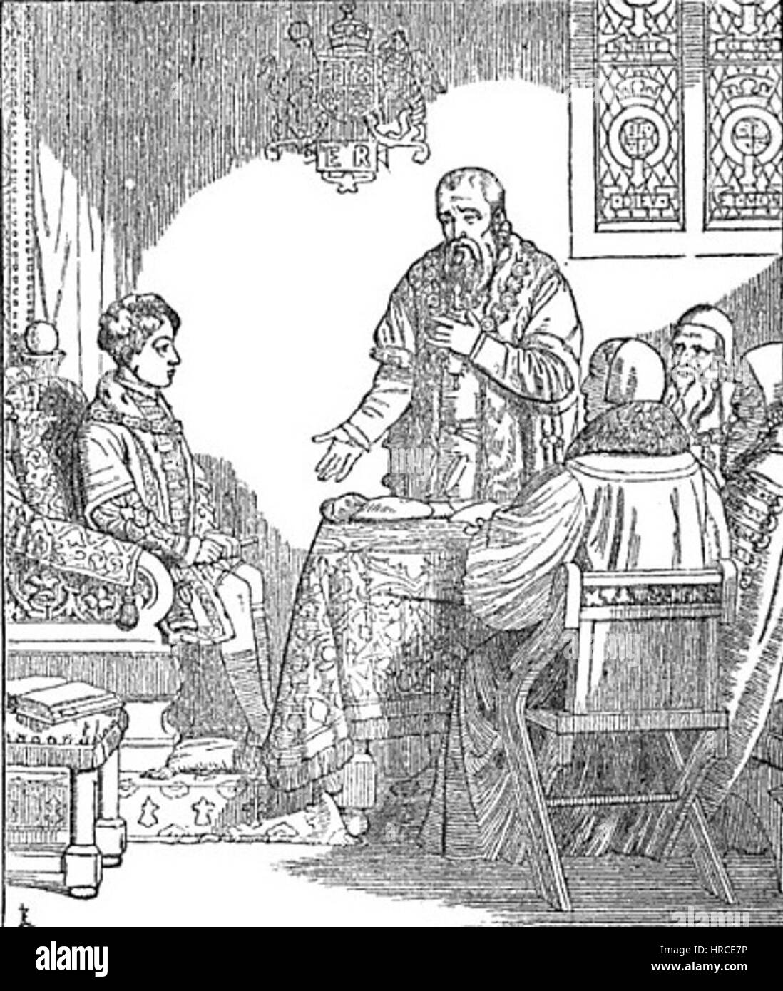 Protector Somerset représente la figure historique Edward Seymour, le duc de Somerset, et son rôle de Lord protecteur d'Angleterre dans les années 1540 Le portrait souligne son importance politique et son leadership pendant le règne d'Édouard VI. Banque D'Images