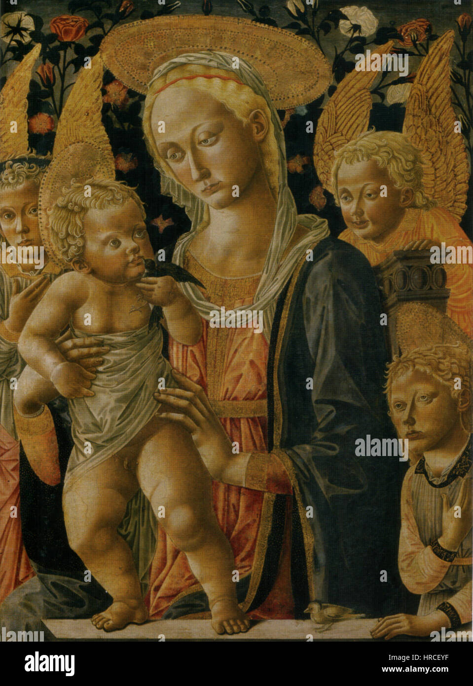 Pseudo-pier francesco fiorentino, Madonna col bambino, san giovannino e due angeli, circa 1460-1480, galerie des Offices 02 Banque D'Images