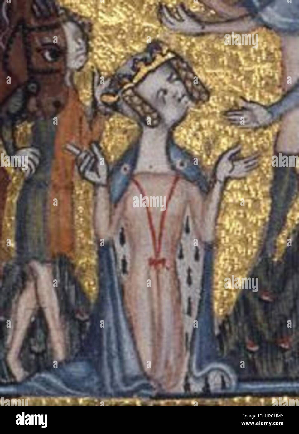 Psautier de Marie de Bohun et Henry Bolingbroke 1380-85 Abigail Banque D'Images