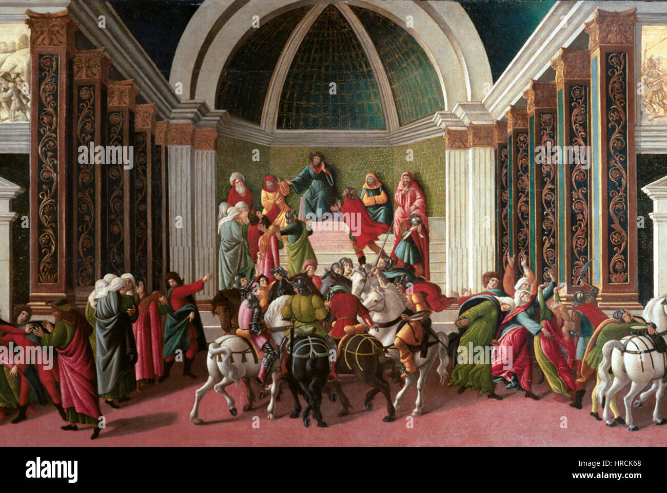 Sandro Botticelli, l'histoire de la Virginie le Romain c.1500 (détail) Banque D'Images