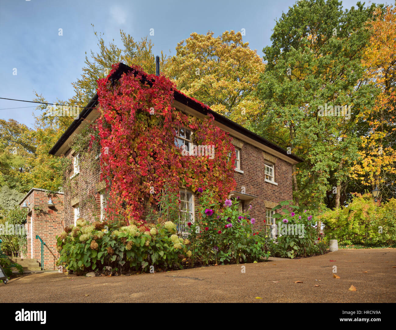 Maison jardin boutique, Kenwwod Banque D'Images