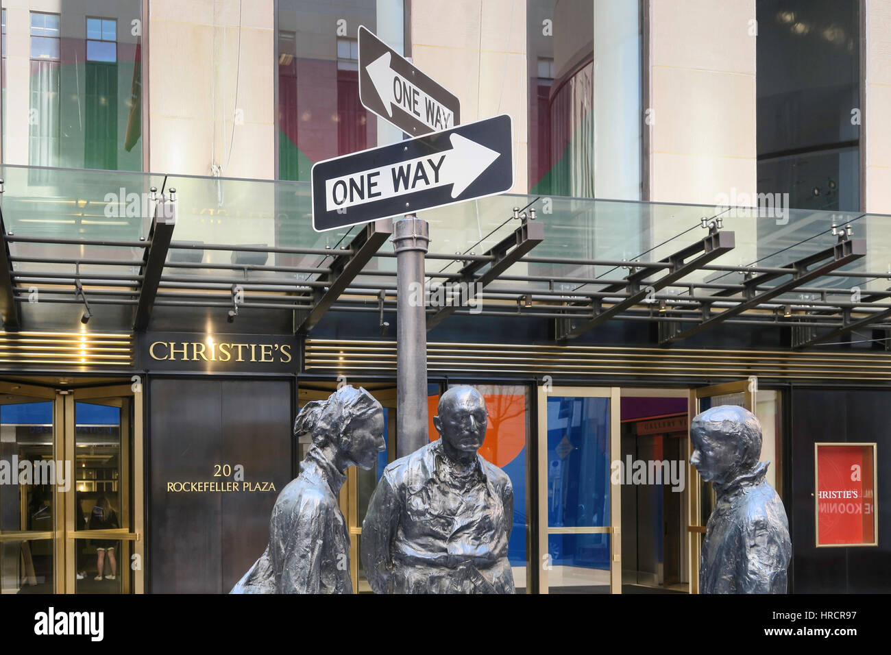 Maison de Ventes aux Enchères Christie's Inc. et d'entrée d'Art, New York City Banque D'Images