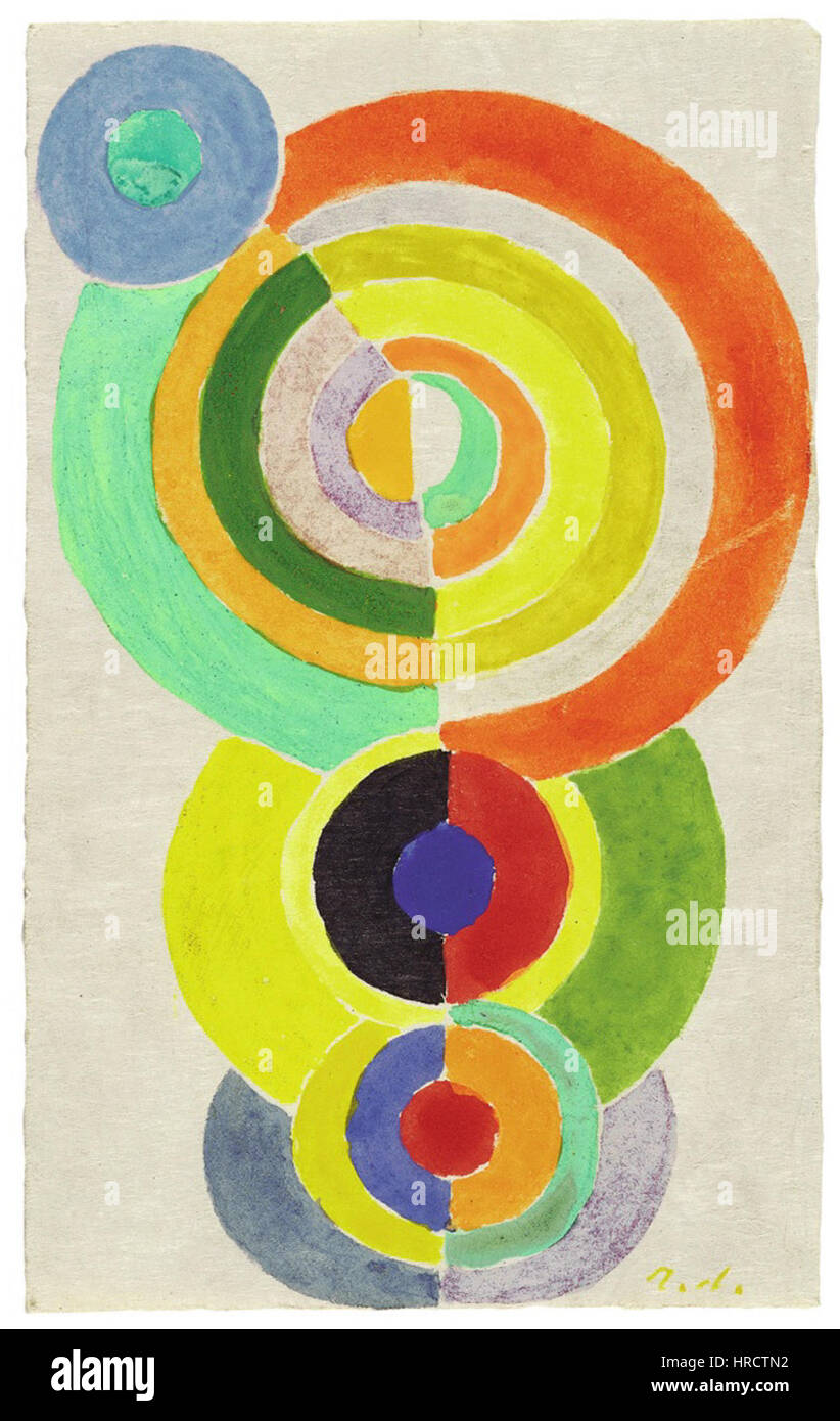 Robert Delaunay Rhythme 1 c1934 Banque D'Images
