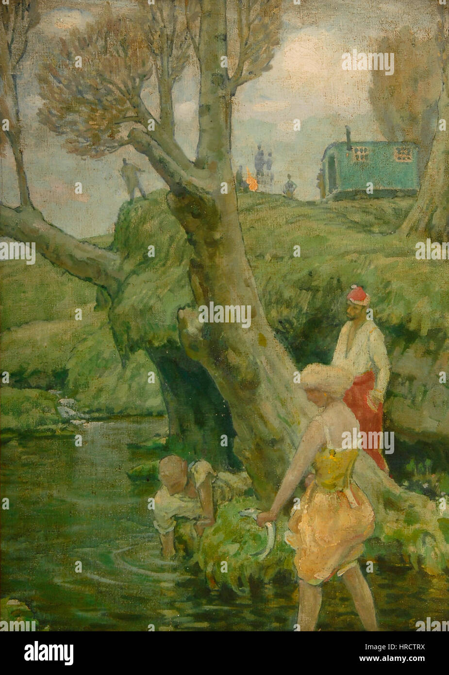 Fritz Erler - Die Fischdiebe Banque D'Images