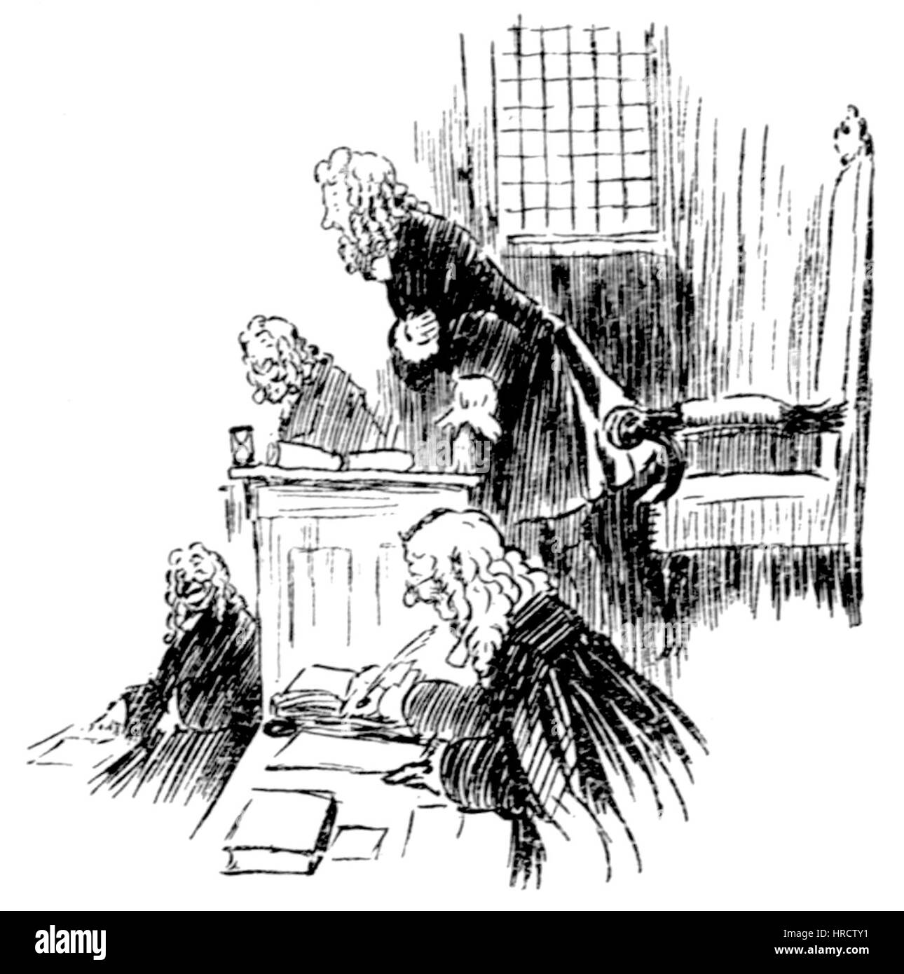 L'illustration à la page 11 de la Veuve perverse et La Veuve, 1909 Banque D'Images