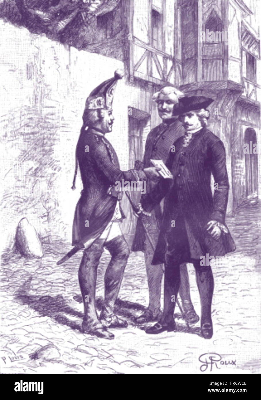 'La Fuite en France' par George Roux 19 Banque D'Images