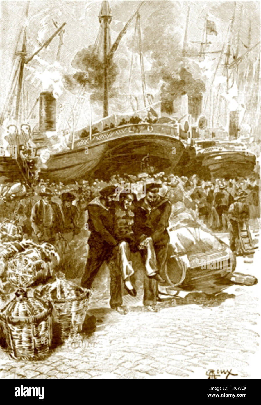 'La Merveilleuse Aventures du Capitaine Antifer' par George Roux 65 Banque D'Images