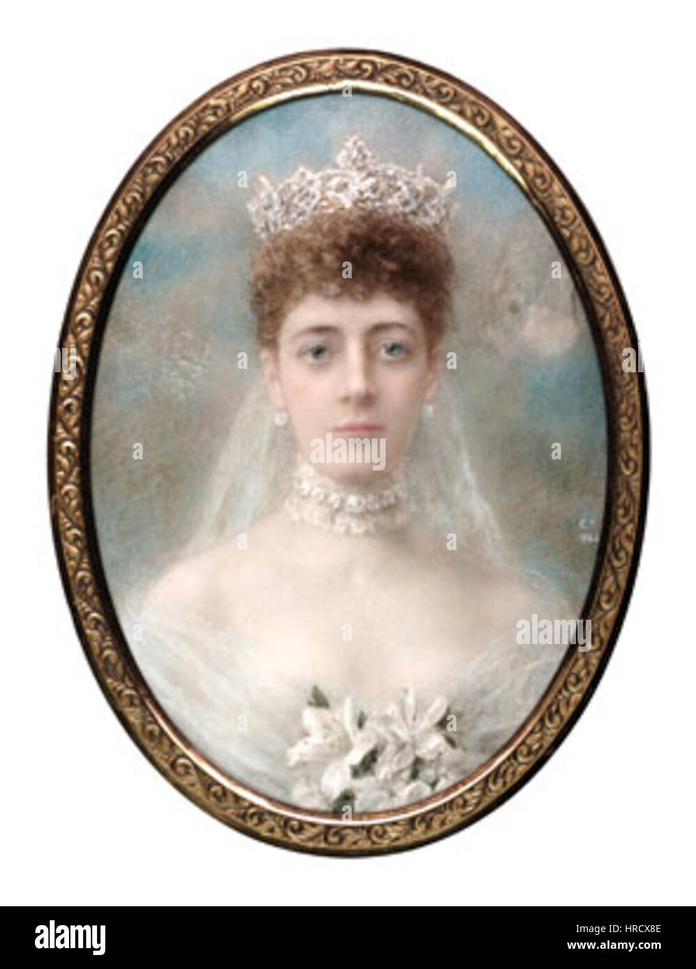 Turrell Charles (1846-1932), Portrait de la princesse Alexandra Banque D'Images