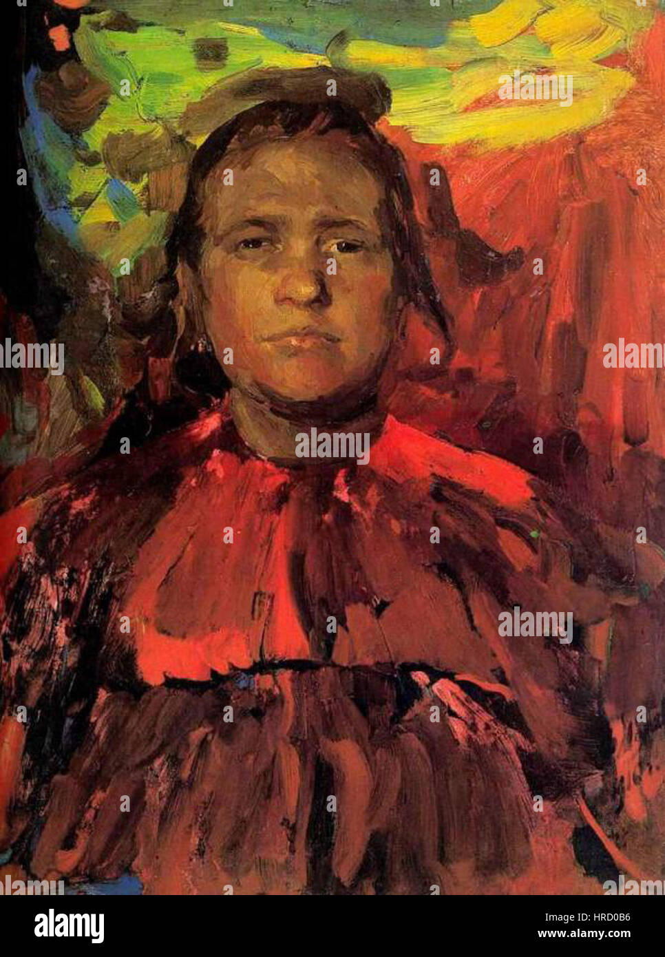 Paysanne par F. Malyavin 02 Banque D'Images