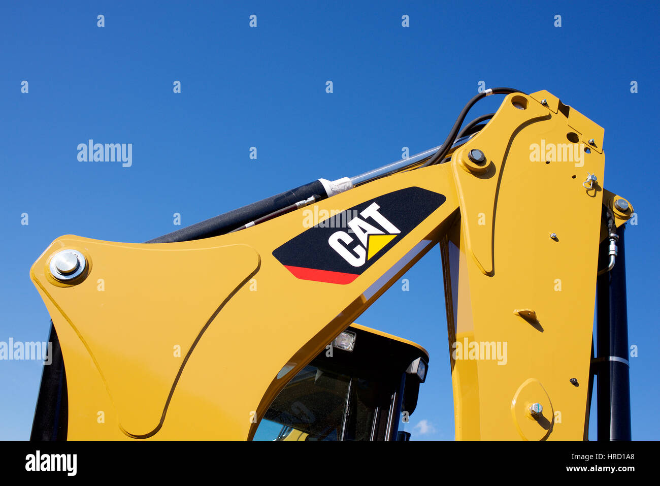 Machines industrielles pour l'exportation dans le Port de Southampton, Angleterre Banque D'Images