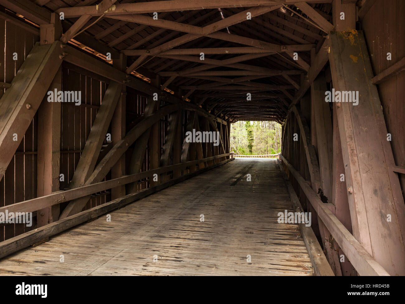 Le pont couvert de Jéricho, près de Jérusalem dans le comté de Harford, Maryland, USA. Banque D'Images