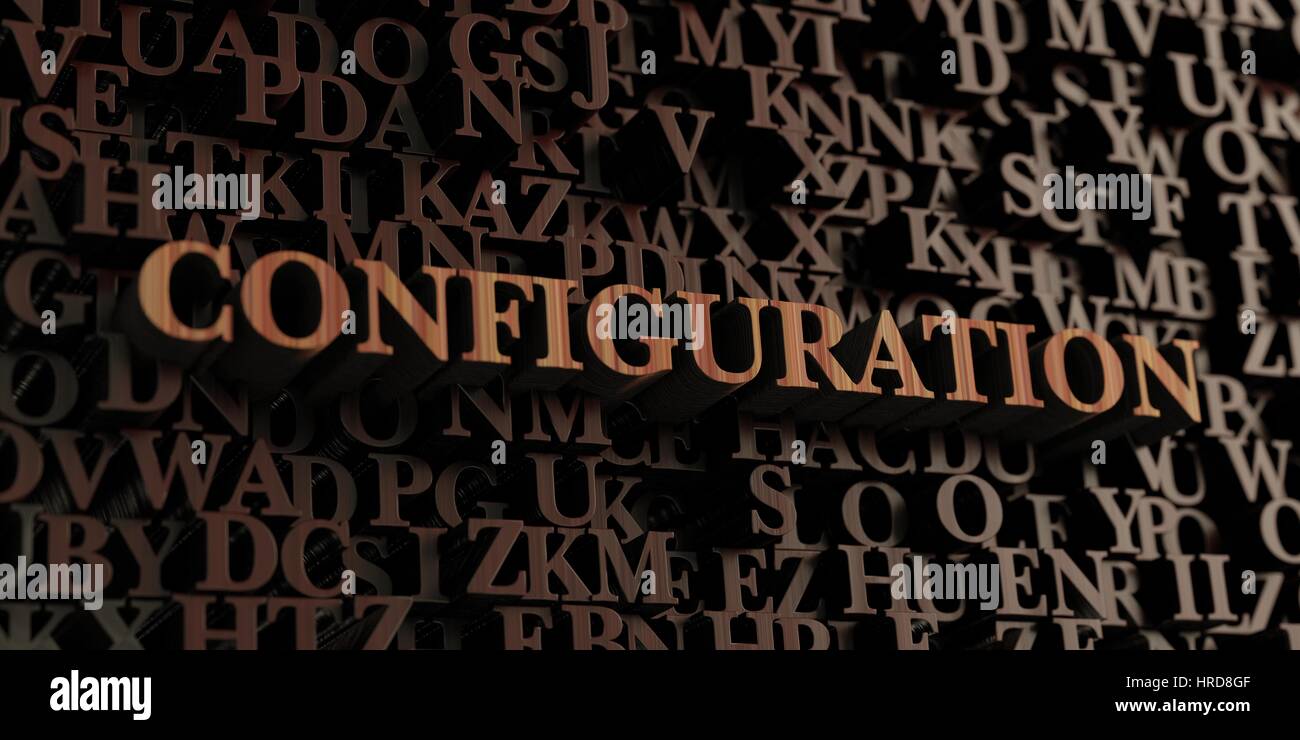 - Configuration de rendu 3D en bois lettres/message. Peut être utilisé pour une bannière en ligne ou d'une carte postale. Banque D'Images