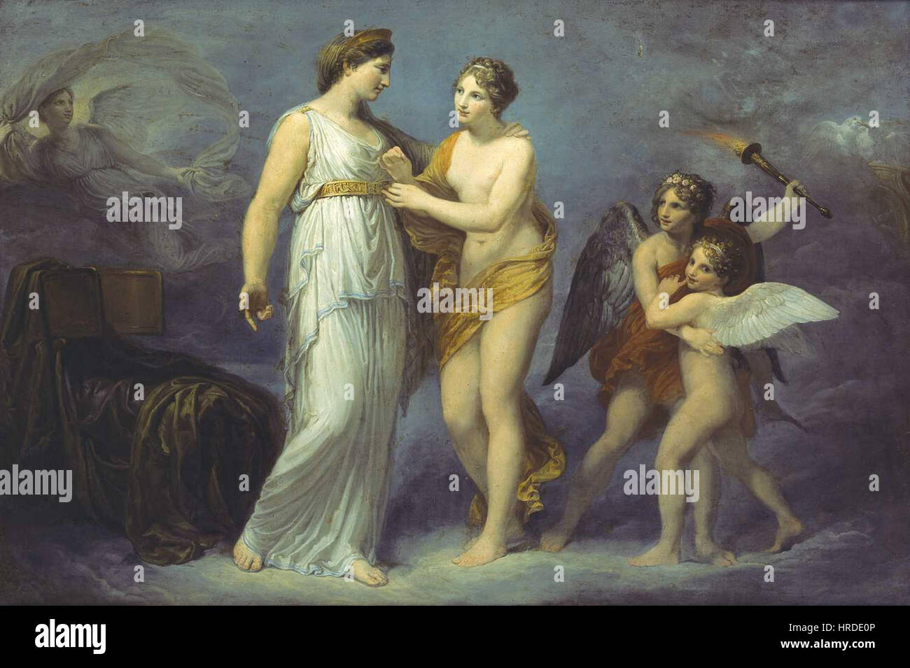 Andrea Appiani - il allaccia Venere cinto un Giunone Banque D'Images