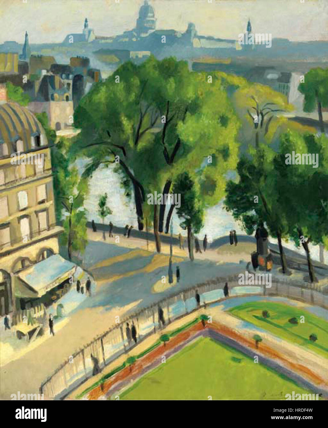 Robert Delaunay Vue du quai du Louvre 1928 Banque D'Images