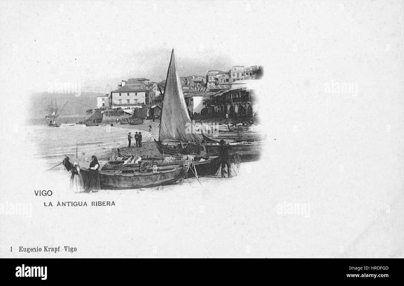 Vigo, LA ANTIGUA, Eugenio RIBERA Krapf Banque D'Images