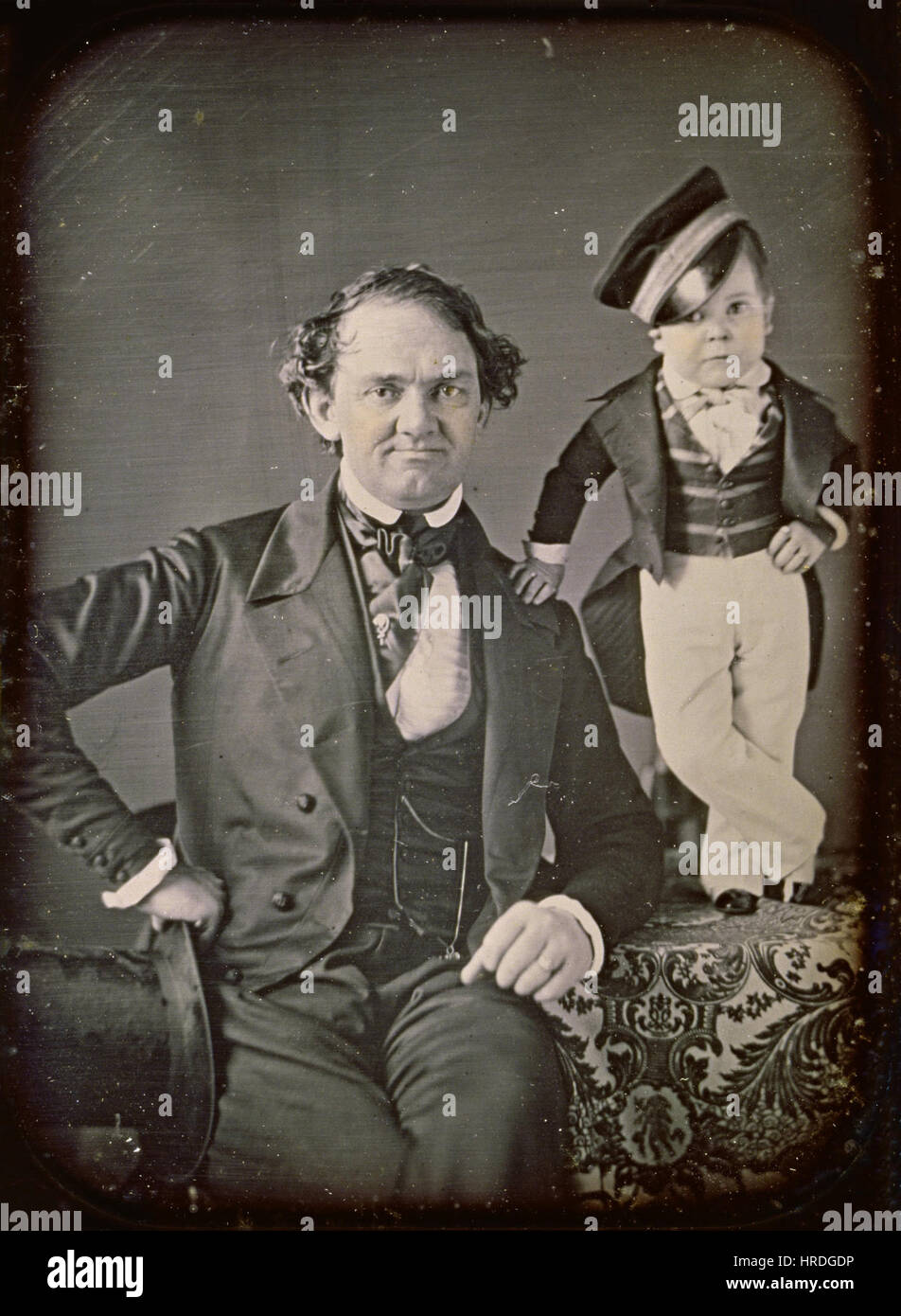 Samuel racine ou Marc Aurèle racine - P.T. Barnum et Général Tom Thumb - Google Art Project-culture Banque D'Images Samuel racine ou Marc Aurèle racine - P.T. Barnum et Général Tom Thumb - Google Art Project-culture Banque D'Images
