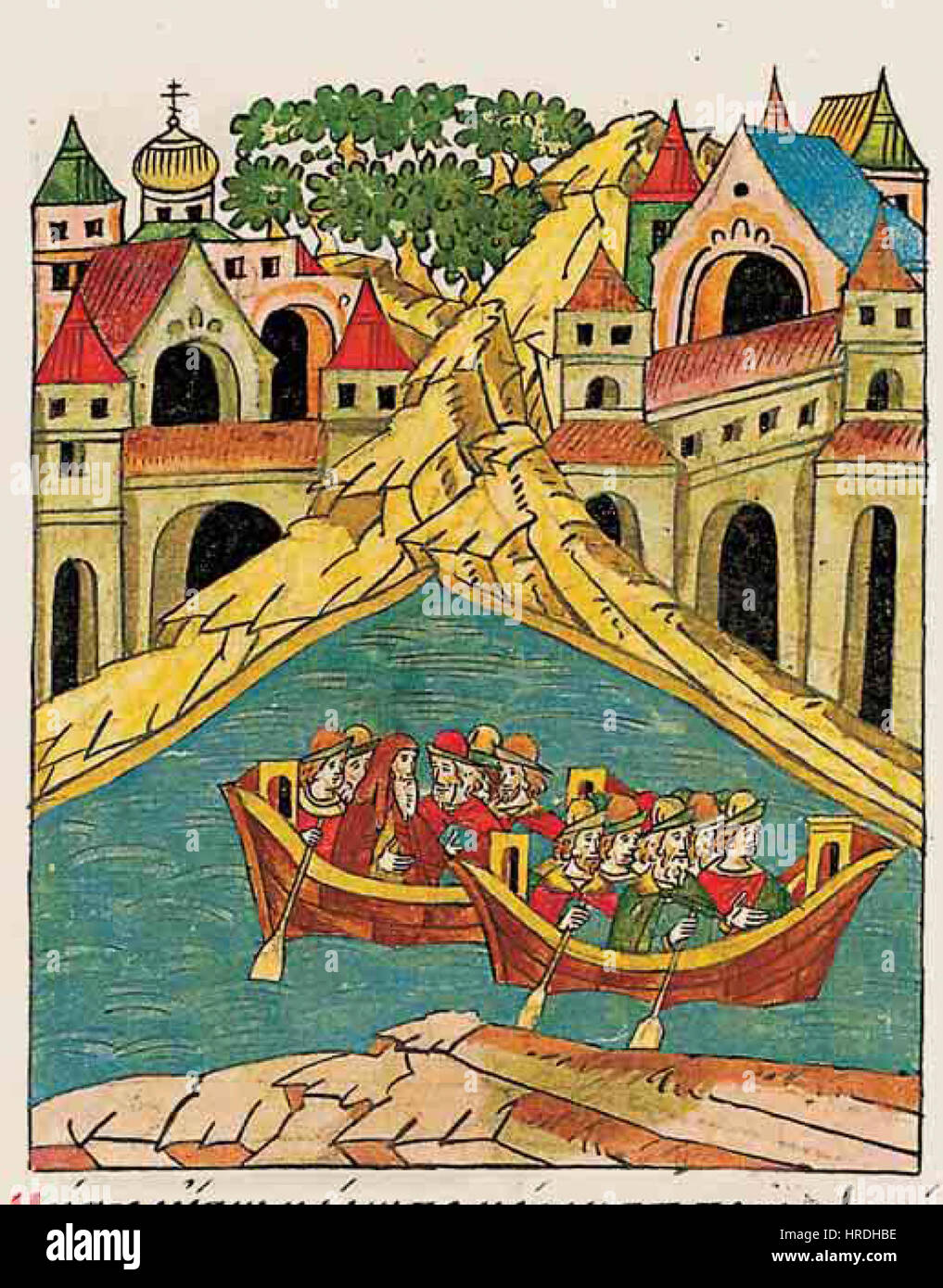 Chronique du visage - b.09, p.252 - Dionisius de Kiev Banque D'Images