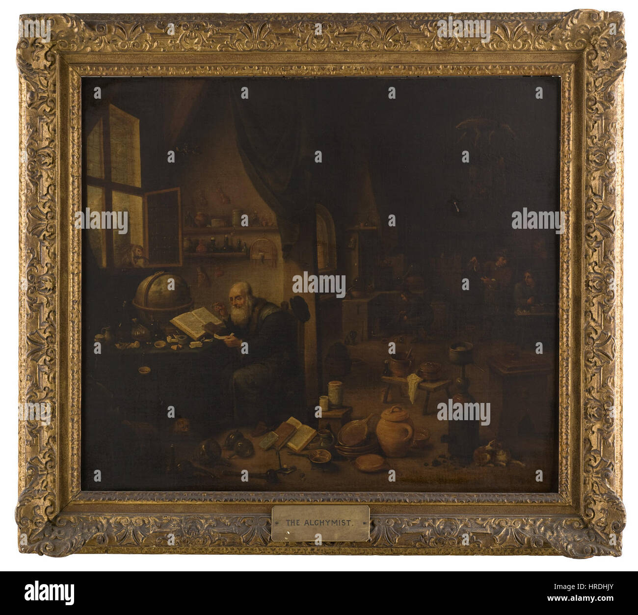 Un alchimiste dans son laboratoire. Wellcome L0049849 Banque D'Images