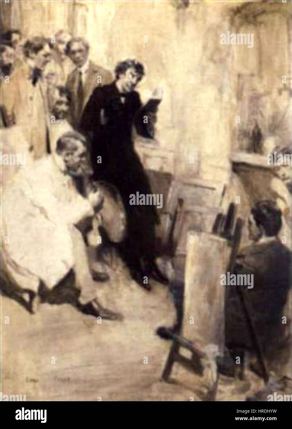 Cyrus Cuneo était un artiste américain connu pour son art occidental, en particulier ses représentations de paysages, d'Amérindiens et de la vie dans l'Ouest américain à la fin du XIXe siècle et au début du XXe siècle. Banque D'Images