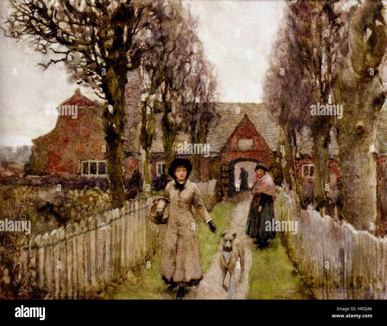 George Clausen, 1881 - Hospices Gaywood, Kings-Lynn Banque D'Images