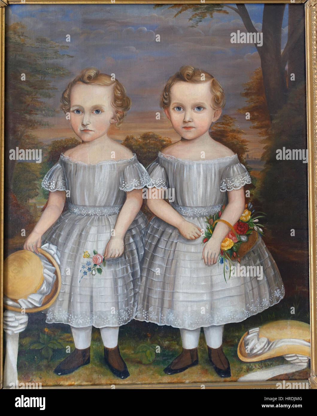 Hugh Wright et Carpenter, attribuée à Joseph Goodhue Chandler, ch. 1861, huile sur toile - Musée de Bennington - Bennington, VT - DSC08549 Banque D'Images