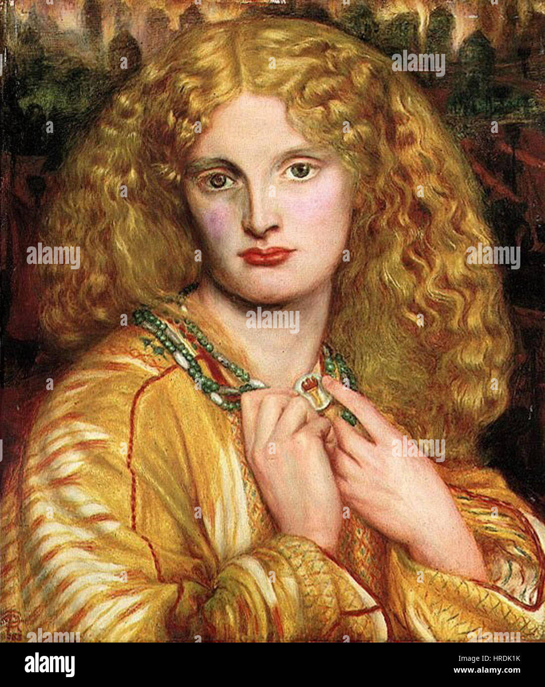 Dante Gabriel Rossetti - Helen of Troy Banque D'Images