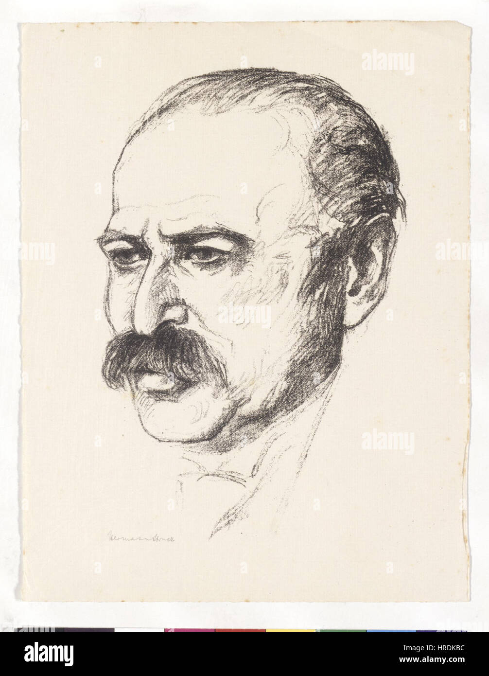 Grafik JMBerlin de Hermann Struck est une gravure allemande qui illustre les compétences de Struck en matière de gravure sur bois et d'art graphique La pièce présente des détails complexes et un savoir-faire précis dans la représentation de figures et de textures. Banque D'Images