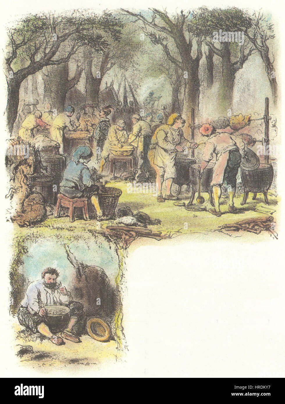 Illustration-de-don-quichotte-telory11 Banque D'Images