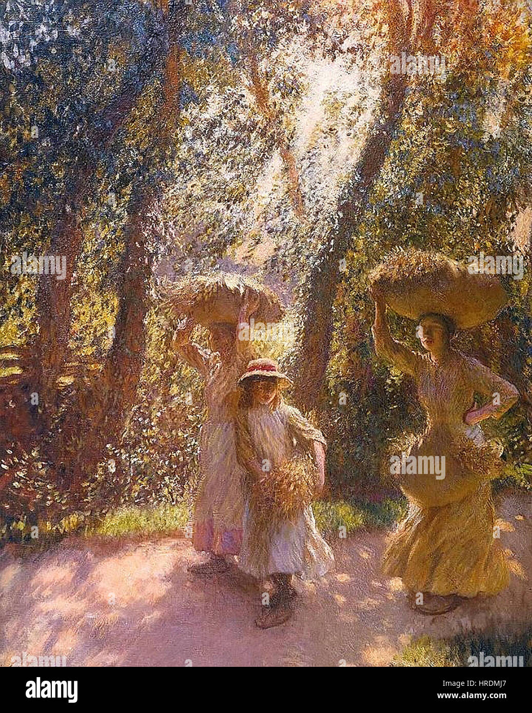 George Clausen - Les Glaneurs de retour, 1908 Banque D'Images