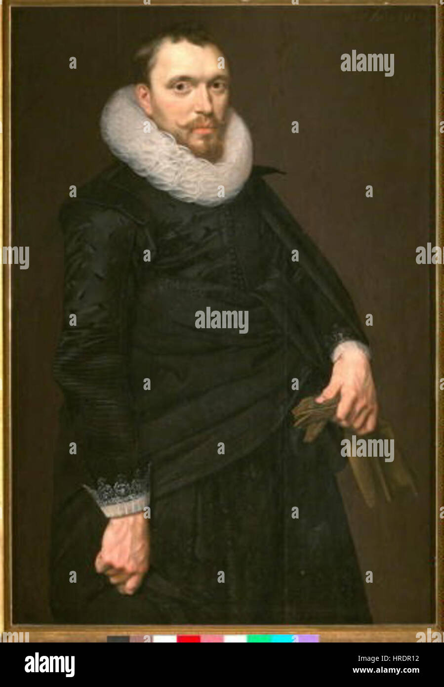 Cornelis van der Voort - Podobizna historickem kroji muze v Banque D'Images