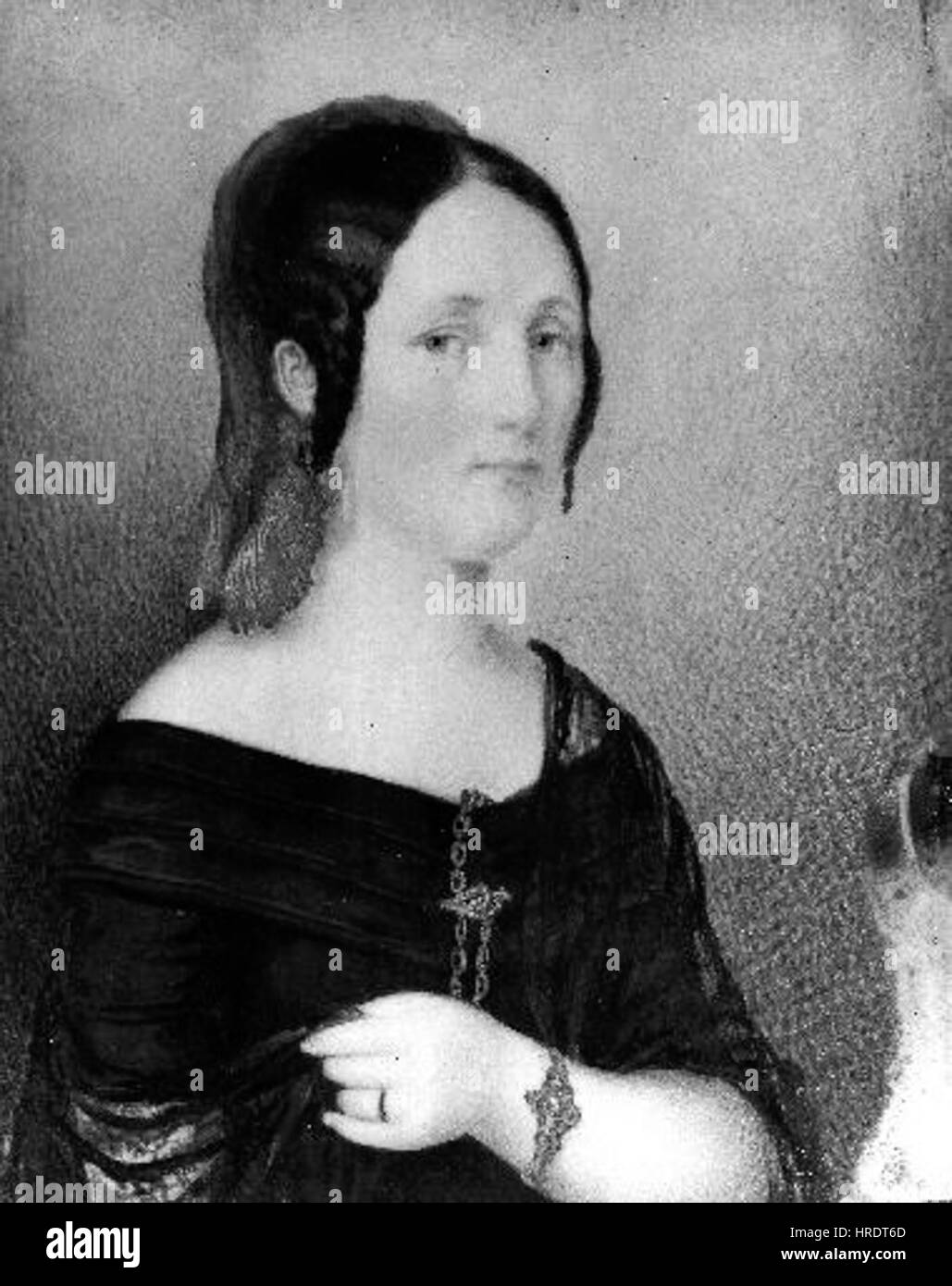 Le portrait de Frantisek Masek 'Podobizna damy' (Portrait d'une dame) reflète le style de portrait raffiné de la peinture tchèque du XIXe siècle. Connu pour ses représentations détaillées et réalistes, Masek capture l'élégance et l'équilibre de son sujet avec un pinceau délicat et des tonalités douces. Banque D'Images