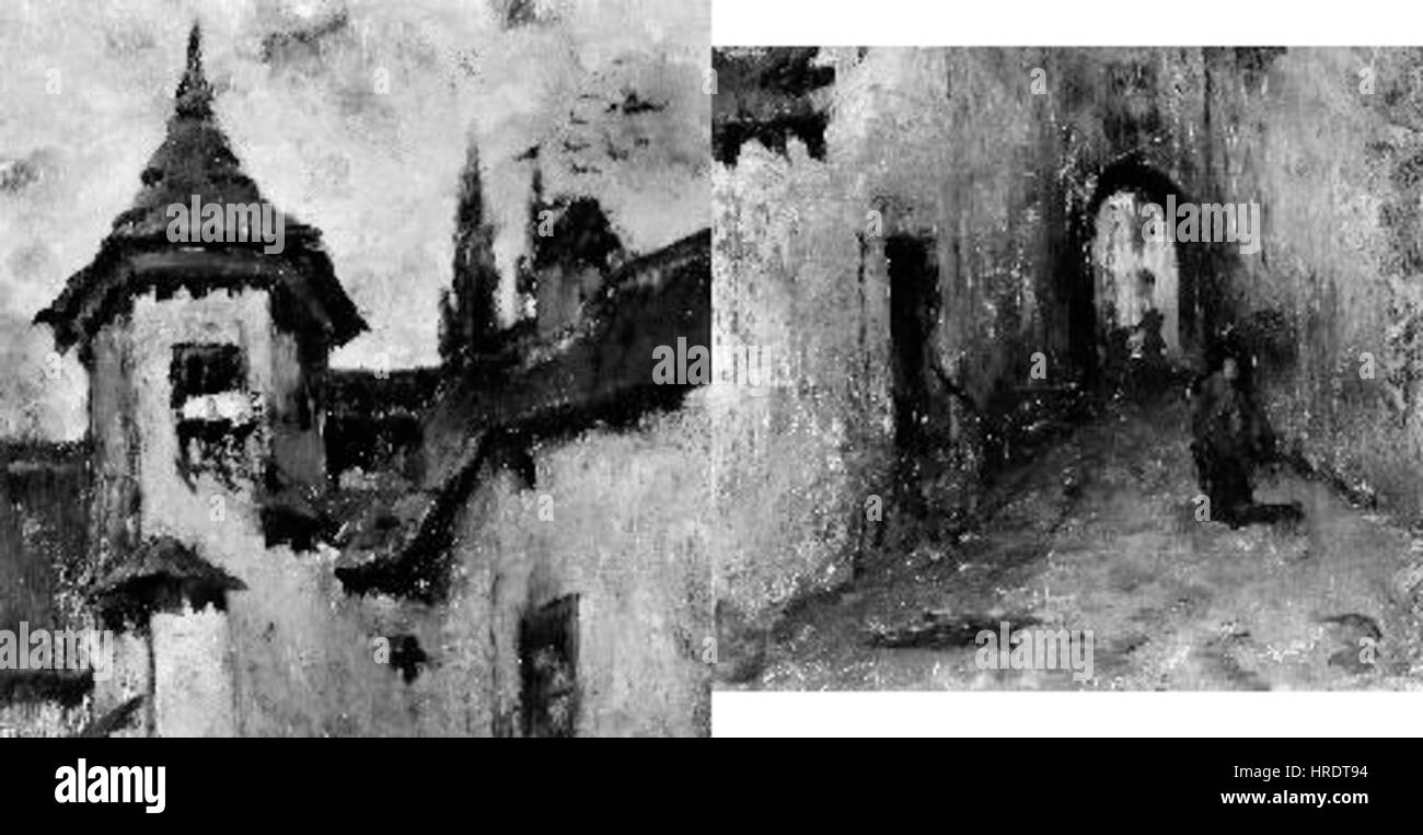 Benes Knupfer était un peintre tchèque connu pour ses contributions à la scène artistique de la fin du XIXe siècle. Son œuvre 'Ulicka' représente des scènes urbaines de Prague, montrant sa capacité à capturer l'essence des rues et de l'architecture de la ville. Banque D'Images