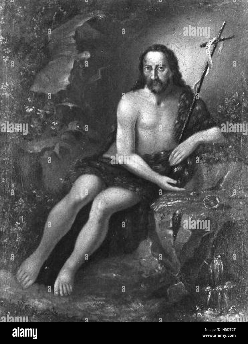 Frantisek Masek 1790-1862 - Sv.Jan Krtitel Valdstejne Podobizna na K.H.Machy Banque D'Images