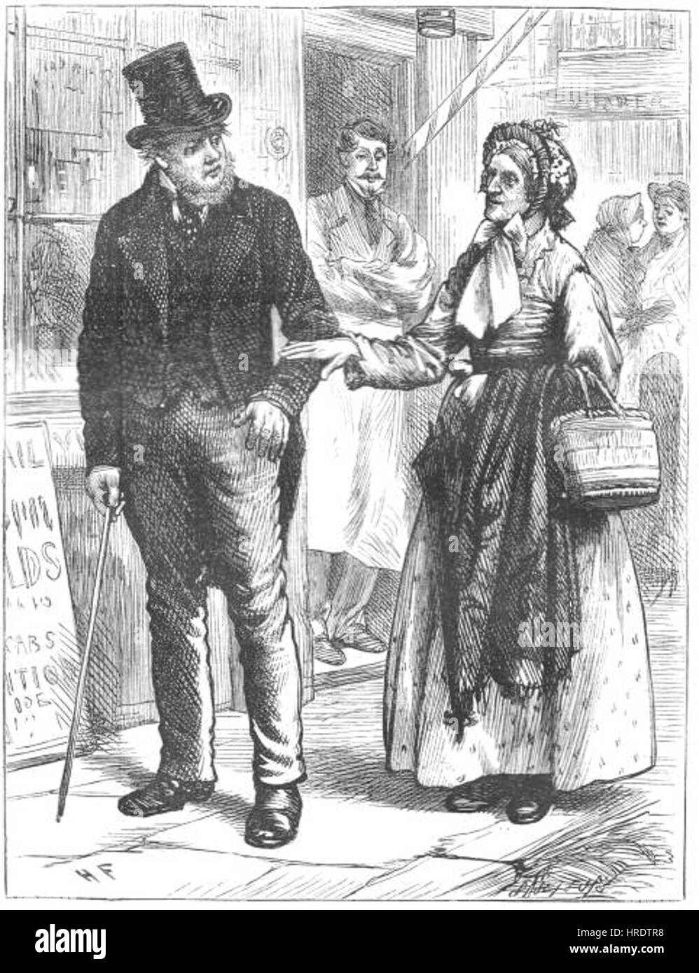 Les temps difficiles, Mme Pegler et Stephen Blackpool (Harry) Banque D'Images