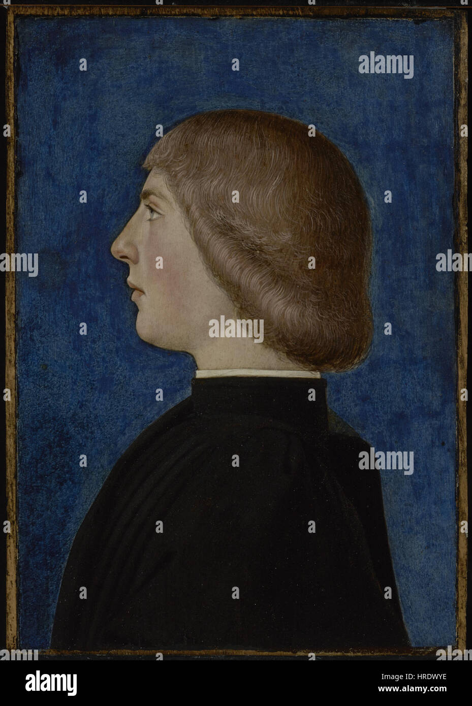 Pas de bouilloire, cuisine italienne, de l'école Ferrarese, 15ème siècle - Portrait d'un jeune homme - 85.PB.233 - J. Paul Getty Museum Banque D'Images