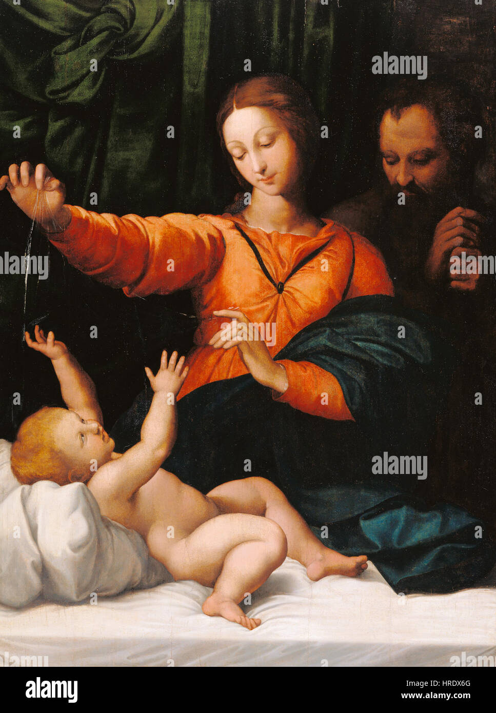Copie d'après Raphaël (Raffaello Sanzio) - La Sainte Famille (la Madonna del Velo, Madonna di Loreto) - 71.PB.16 - J. Paul Getty Museum Banque D'Images